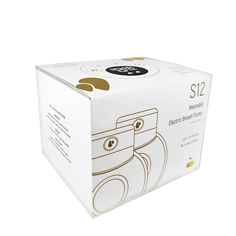 S12 Double Electric Wearable Breast Pump With 2 Modes & 9 Levels Suction Adjustable - Pregnancy & Maternity by PMC Jewellery | Online Shopping South Africa | PMC Jewellery | Buy Now Pay Later Mobicred