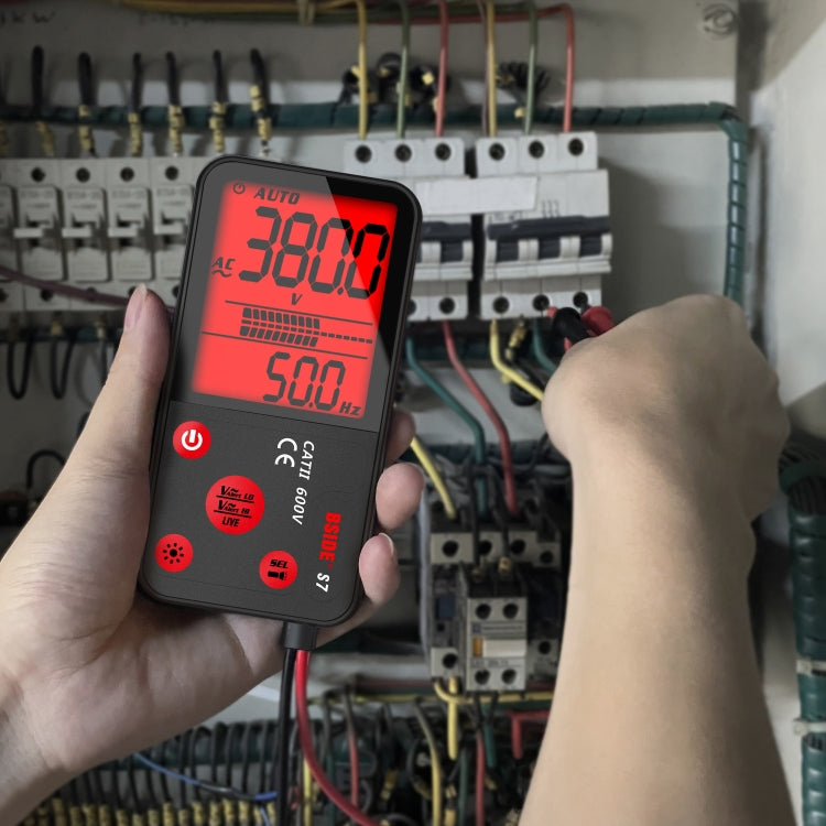 BSIDE ADMS7 Smart Thin Digital Multimeter Counts DC AC Voltmeter, Model: Standard Charging Model