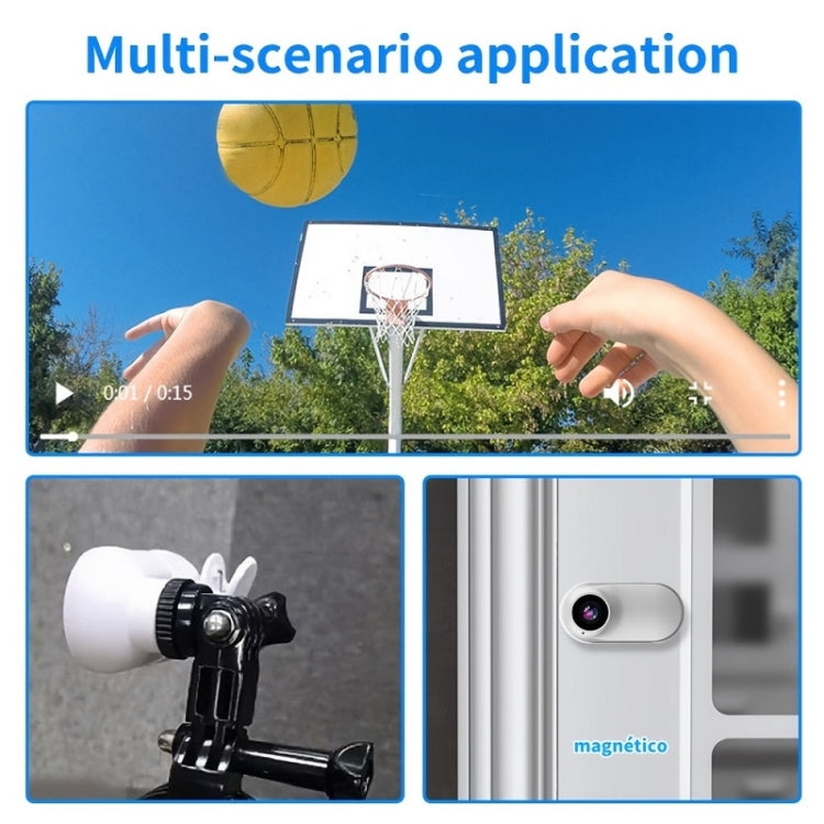 Magnetic Thumb Camera Portable HD Camera For Outdoor Cycling, Model: Standard+Pet Silicone Collar - free shipping - PMC Jewellery - Order now!