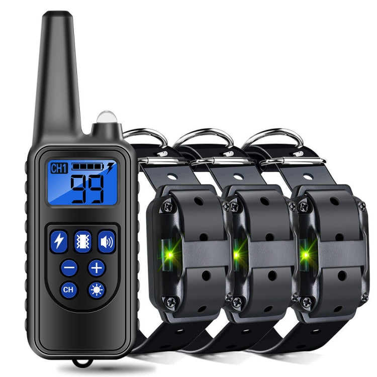800m Remote Control Stop Barker Dog Trainer Smart Anti-Disturbance Vibration Collar, Specification: With 3 Collars - Training Aids by PMC Jewellery | Online Shopping South Africa | PMC Jewellery | Buy Now Pay Later Mobicred