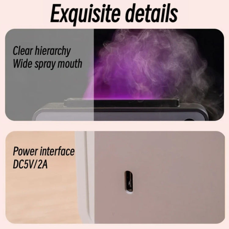 200ml Fireplace Flame Aromatherapy Air Humidifier USB Colorful Night Light Essential Oil Diffuser(Black)