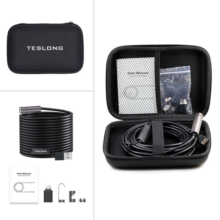 Teslong NTC125 5M 3 In 1 USB Phone Borescope For Auto Repair 500W Pixel Auto Focus - free shipping - PMC Jewellery - Order now!