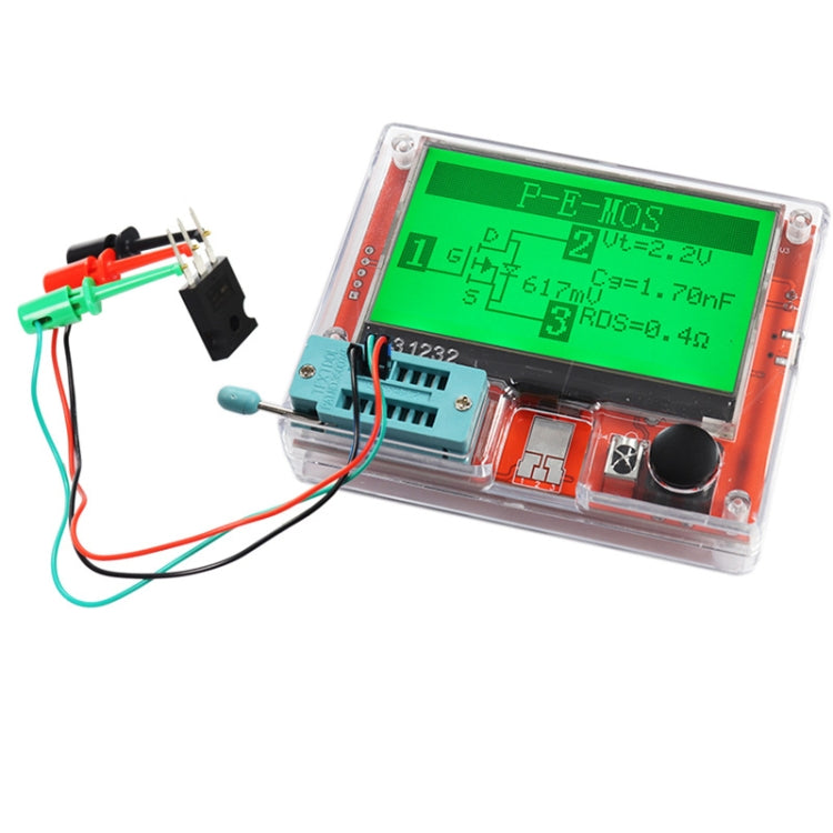 LCR-T10H Transistor Tester TFT Display For Diode Triode Capacitor Resistor Test, Spec: Built Lithium Battery