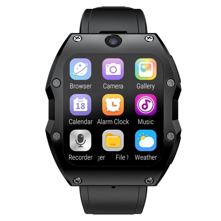 LOKMAT Appllp 3 Max 2.02-Inch Plug Card 4G Call Water-resistant Sport Smart Watch With SOS(Black)