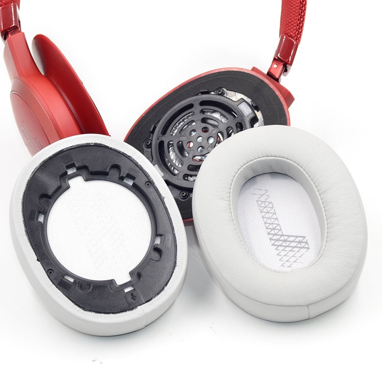 2 PCS For JBL Live 500BTNC Headphone Sponge Sleeve Earmuffs(Gray White)