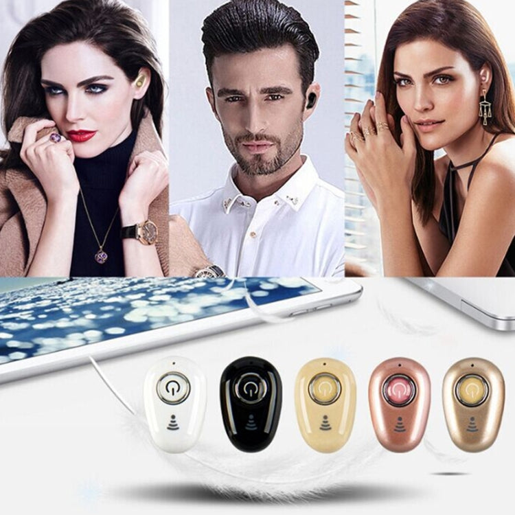 S650 Mini Bluetooth Earphone Earbuds Sport with Mic for All Phone(Gold)