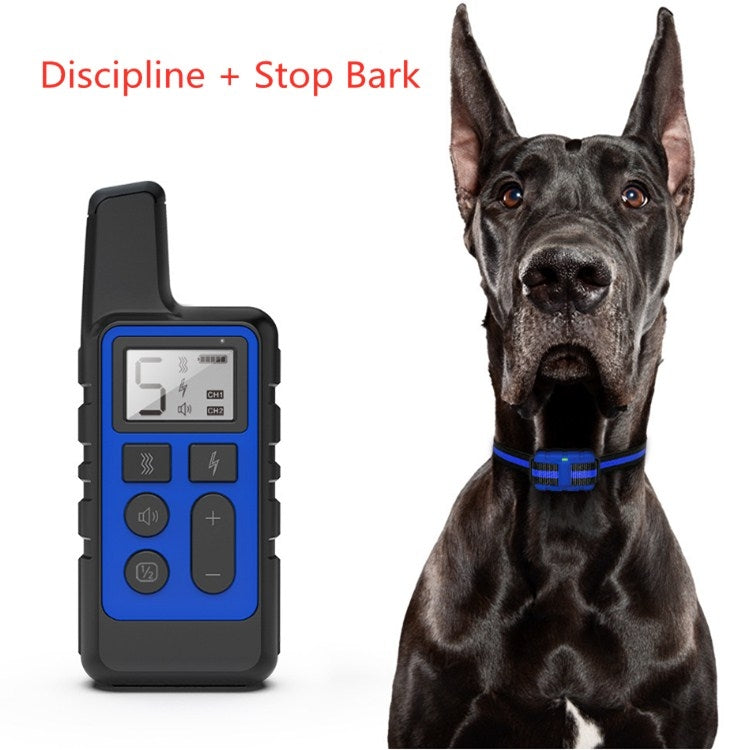 500m Dog Training Bark Stopper Remote Control Electric Shock Waterproof Electronic Collar(Orange) - Training Aids by PMC Jewellery | Online Shopping South Africa | PMC Jewellery | Buy Now Pay Later Mobicred