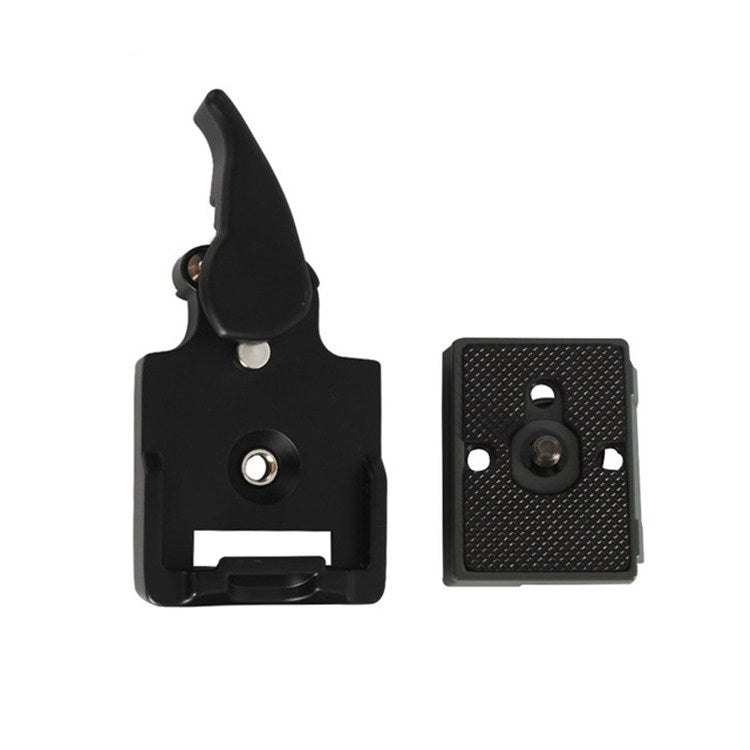 BEXIN Tripod Head Quick Release Plate Holder For Manfrotto 200PL-14(Black)