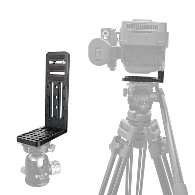 BEXIN L130C L-shaped Vertical Clapper Hydraulic Pan/tilt Tripod Quick Release Plate for DJI RONIN-S Gimbal