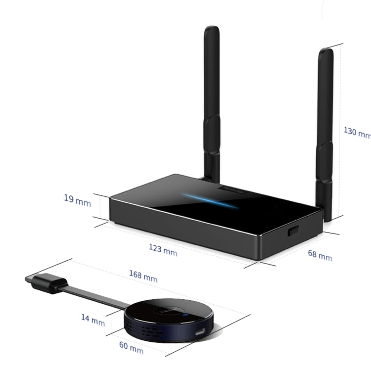 Z2 Wireless HDMI Screen Display Dongle Receiver + Transmitter Kit(Black)