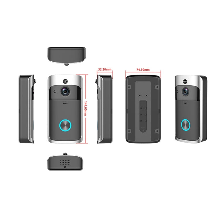 M3 720P Smart WIFI Ultra Low Power Video Visual Doorbell,Support Mobile Phone Remote Monitoring & Night Vision(Black) - free shipping - PMC Jewellery - Order now!