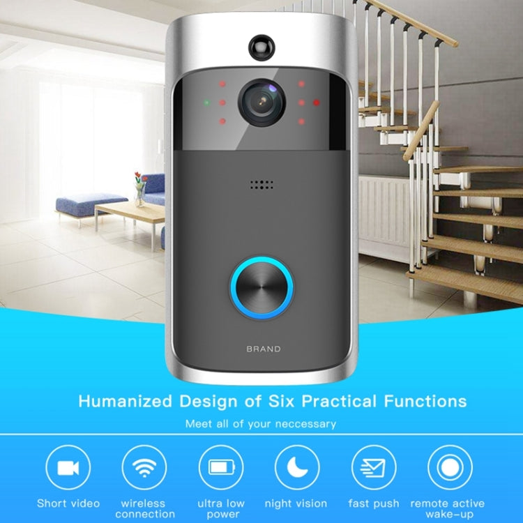M3 720P Smart WIFI Ultra Low Power Video Visual Doorbell,Support Mobile Phone Remote Monitoring & Night Vision(Black) - free shipping - PMC Jewellery - Order now!