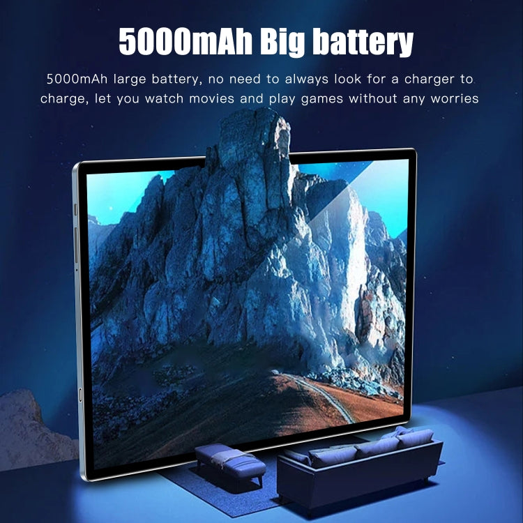P10 4G LTE Tablet PC, 10.1 inch, 4GB+32GB, Android 8.1 MTK6750 Octa Core, Support Dual SIM, WiFi, Bluetooth, GPS (Black)