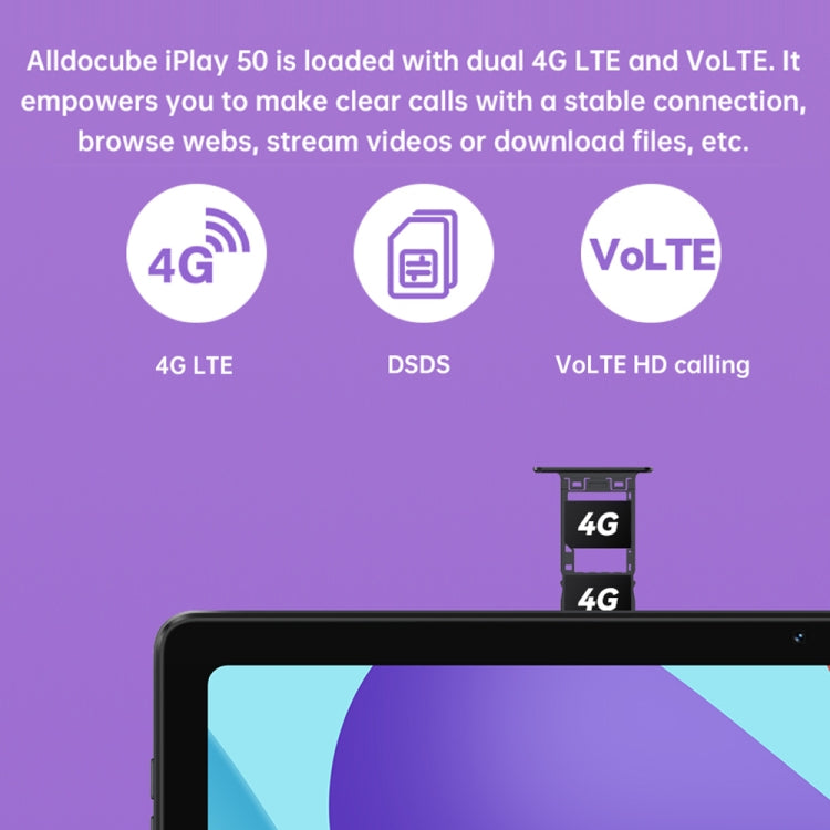 ALLDOCUBE iPlay 50 4G LTE Tablet, 10.4 inch, 6GB+128GB, Android 12 UNISOC T618 Octa Core 2.0GHz, Support GPS & BT & Dual Band WiFi & Dual SIM (Grey) - free shipping - PMC Jewellery - Order now!