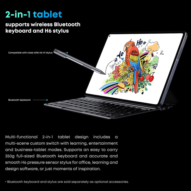 CHUWI HiPad Pro 4G LTE Tablet PC, 10.8 inch, 8GB+128GB, Without Keyboard, Android 11, Qualcomm Snapdragon 662 Octa Core up to 2.0GHz, Support Dual SIM & Bluetooth & WiFi & TF Card (Black+Blue) - free shipping - PMC TechLife - Order now!