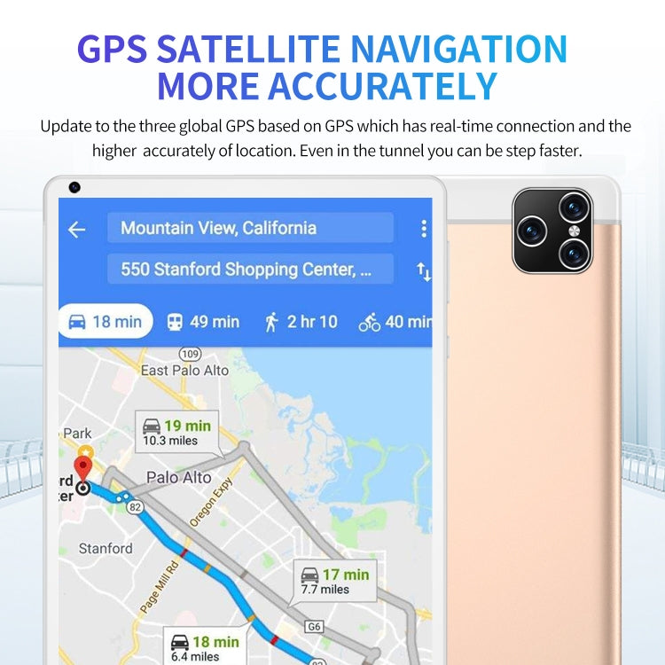P8 3G Phone Call Tablet PC, 8 inch, 1GB+16GB, Android 5.1 MT6592 Octa Core, Support Dual SIM, WiFi, Bluetooth, GPS, US Plug(Black) - 7.0-8.0 inch by PMC TechLife | Online Shopping South Africa | PMC TechLife