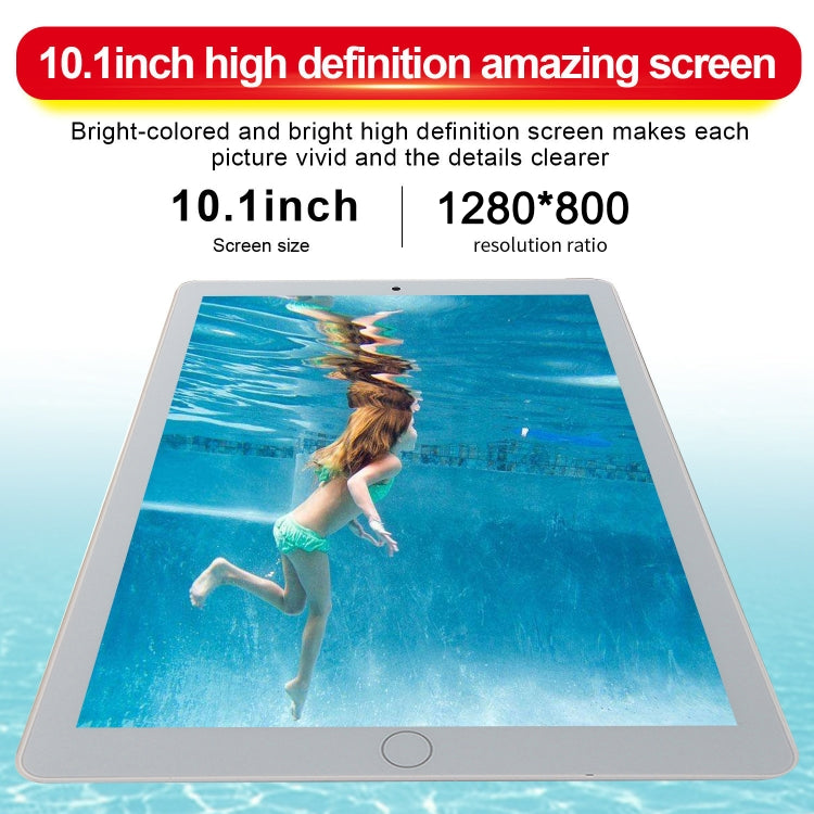 P30 3G Phone Call Tablet PC, 10.1 inch, 2GB+16GB, Android 7.0 MTK6735 Quad-core ARM Cortex A53 1.3GHz, Support WiFi / Bluetooth / GPS, US Plug(Black) - 10.1 inch by PMC TechLife | Online Shopping South Africa | PMC TechLife