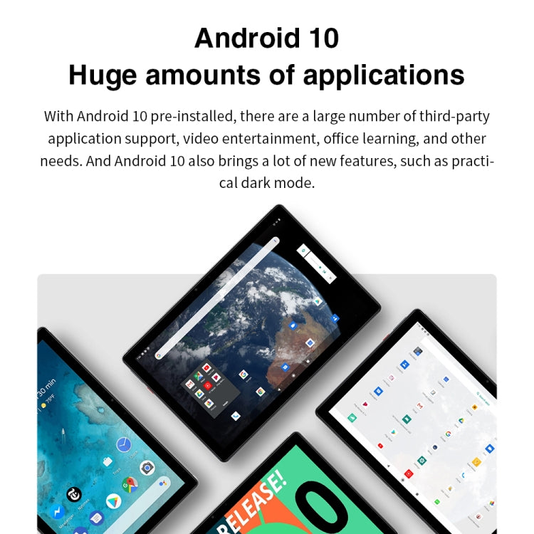 CHUWI Surpad 4G LTE Tablet PC, 10.1 inch, 4GB+128GB, Android 10.0, Helio MT6771V Octa Core up to 2.0GHz, Support Dual SIM & OTG & Bluetooth & Dual Band WiFi, EU Plug (Black+Grey) - free shipping - PMC Jewellery - Order now!