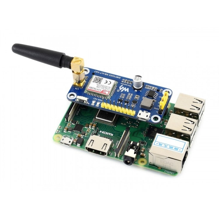 Waveshare NB-IoT HAT for Raspberry Pi, for Europe, Asia, Africa, Australia