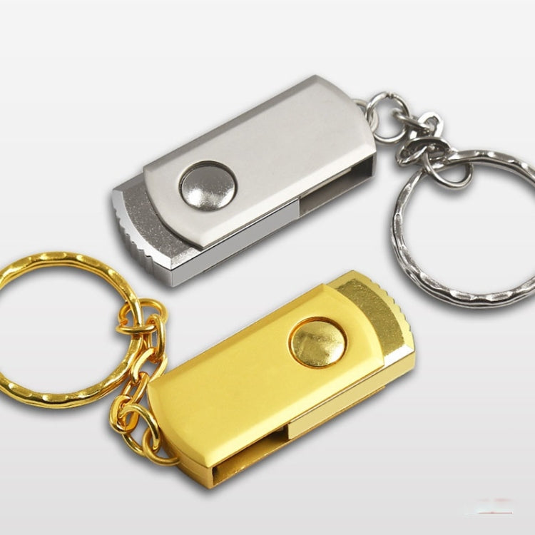 MicroDrive 16GB USB 2.0 Creative Personality Metal U Disk with Keychain (Yellow)
