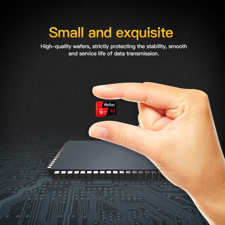 Netac P500 PRO 64GB U3 Speed Level Automobile Data Recorder Monitor Camera Memory Card TF Card - Micro SD Card by Netac | Online Shopping South Africa | PMC Jewellery | Buy Now Pay Later Mobicred