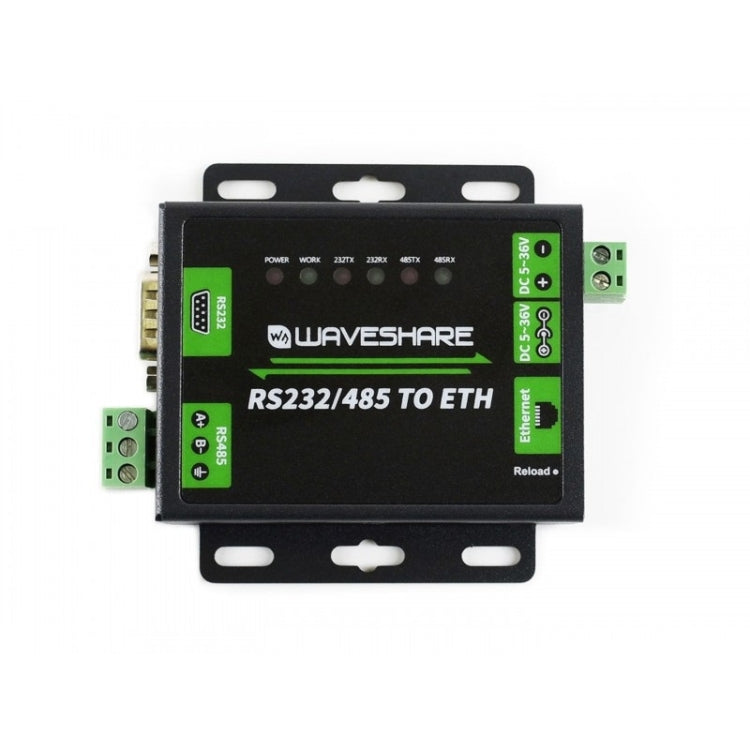 Waveshare Industrial RS232/RS485 to Ethernet Converter, US Plug - free shipping - PMC Jewellery - Order now!