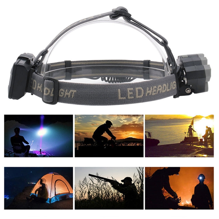 8 LEDs USB Rechargeable Outdoor Lighting Strong Light Night Fishing Headlight - free shipping - PMC Jewellery - Order now!