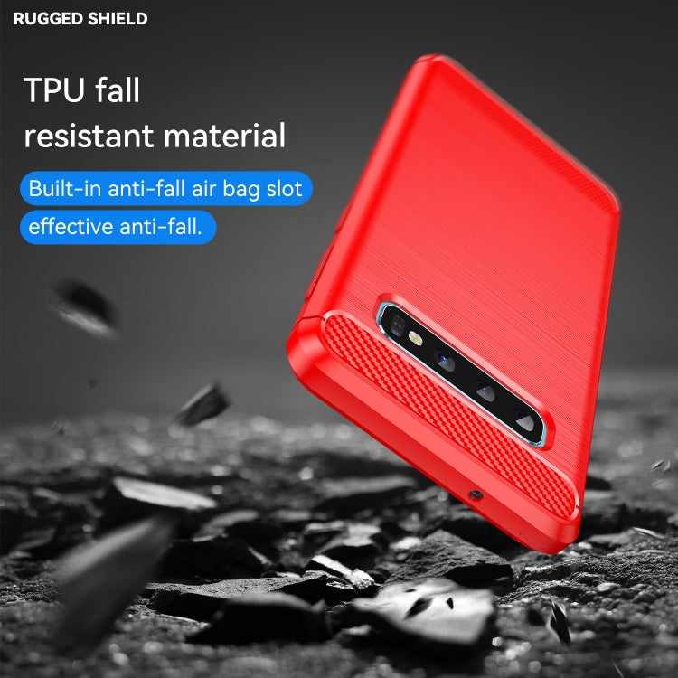 Brushed Texture Carbon Fiber TPU Case for Galaxy S10 - free shipping - PMC TechLife - Order now!