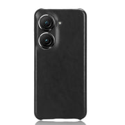 For ASUS Zenfone 9 Litchi Texture Back Cover Phone Case (Black)