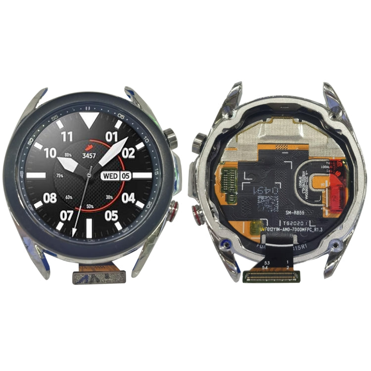 LCD Screen and Digitizer Full Assembly With Frame for Samsung Galaxy Watch3 SM-R850/R855(Silver) - free shipping - PMc TechLife - Order now!