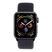 For Apple Watch 46mm / 49mm / 45mm / 44mm Simple Fashion Nylon Watch Band with Magic Stick(Black)