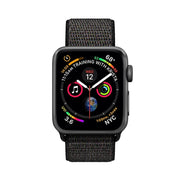 For Apple Watch 46mm / 49mm / 45mm / 44mm Simple Fashion Nylon Watch Band with Magic Stick(Nightfall Black)