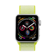 For Apple Watch 46mm / 49mm / 45mm / 44mm Simple Fashion Nylon Watch Band with Magic Stick(Fluorescent Green Light)