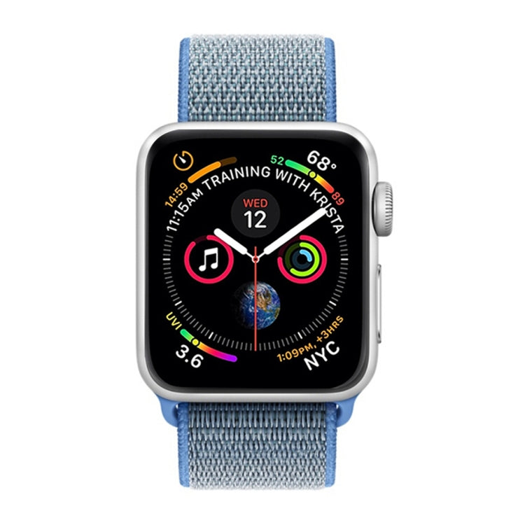 For Apple Watch 46mm / 49mm / 45mm / 44mm Simple Fashion Nylon Watch Band with Magic Stick(Blue) - Watch Bands by PMC TechLife | Online Shopping South Africa | PMC TechLife | Buy Now Pay Later Mobicred