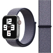 For Apple Watch 46mm / 49mm / 45mm / 44mm Simple Fashion Nylon Watch Band with Magic Stick(Navy Blue)