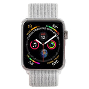 For Apple Watch 46mm / 49mm / 45mm / 44mm Simple Fashion Nylon Watch Band with Magic Stick(Silver)