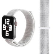 For Apple Watch 46mm / 49mm / 45mm / 44mm Simple Fashion Nylon Watch Band with Magic Stick(Silver)