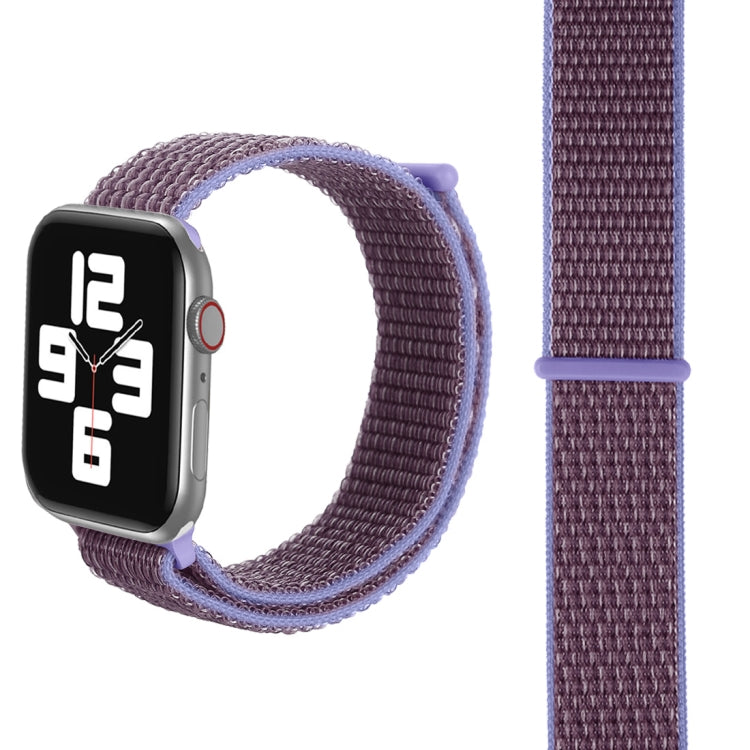 For Apple Watch 42mm / 41mm / 40mm / 38mm Simple Fashion Nylon Watch Band with Magic Stick(Light Purple) - Watch Bands by PMC TechLife | Online Shopping South Africa | PMC TechLife | Buy Now Pay Later Mobicred