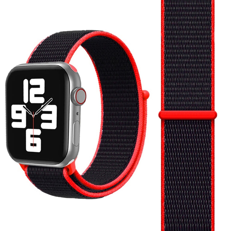For Apple Watch 42mm / 41mm / 40mm / 38mm Simple Fashion Nylon Watch Band with Magic Stick(Red) - Watch Bands by PMC TechLife | Online Shopping South Africa | PMC TechLife | Buy Now Pay Later Mobicred