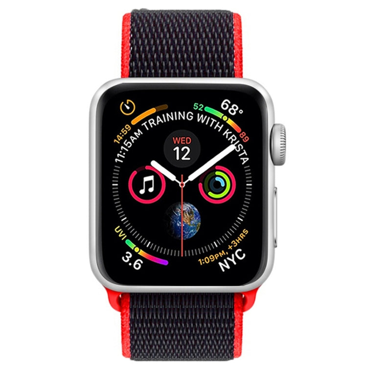 For Apple Watch 42mm / 41mm / 40mm / 38mm Simple Fashion Nylon Watch Band with Magic Stick(Red) - Watch Bands by PMC TechLife | Online Shopping South Africa | PMC TechLife | Buy Now Pay Later Mobicred