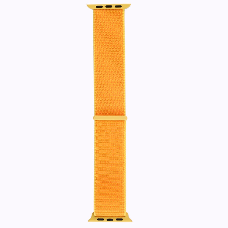 For Apple Watch 42mm / 41mm / 40mm / 38mm Simple Fashion Nylon Watch Band with Magic Stick(Yellow) - Watch Bands by PMC TechLife | Online Shopping South Africa | PMC TechLife | Buy Now Pay Later Mobicred