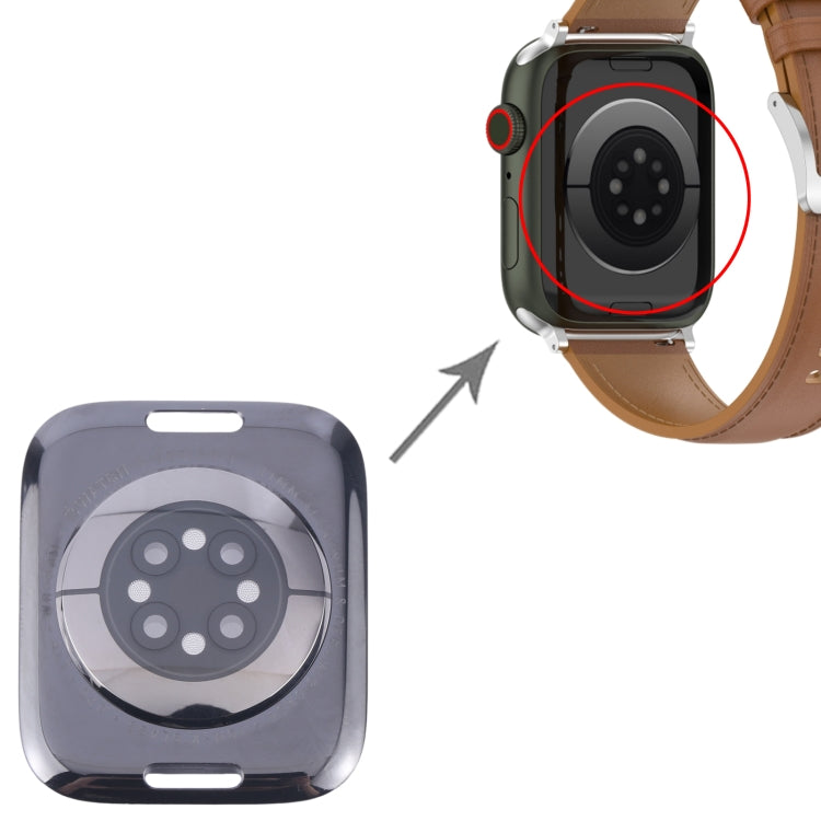 For Apple Watch Series 9 41mm Rear Housing Glass Cover(Black) - Back Cover by PMC TechLife | Online Shopping South Africa | PMC TechLife