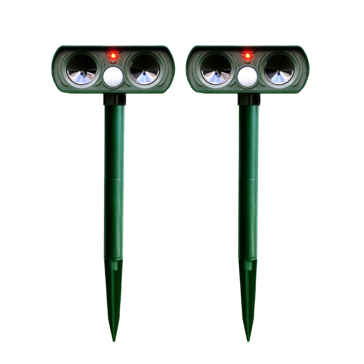 2 PCS Powerful Ultrasonic Solar-powered Animal Repeller With PIR Sensor & Light Sensor, Got the CE / ROHS Certification - Outdoor Insect Repellent by PMC TechLife | Online Shopping South Africa | PMC TechLife | Buy Now Pay Later Mobicred