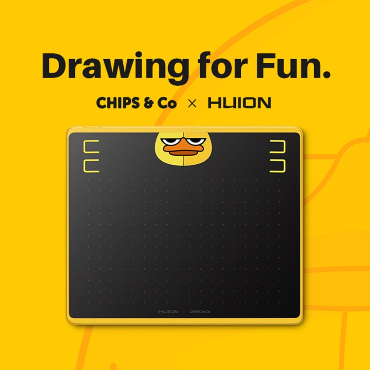HUION HS64 Chips Special Edition 5080 LPI Art Drawing Tablet with Battery-free Pen for Fun - free shipping - PMC Jewellery - Order now!