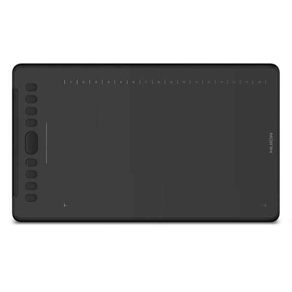 HUION H1161 5080 LPI Touch Strip Art Drawing Tablet for Fun, with Battery-free Pen & Pen Holder