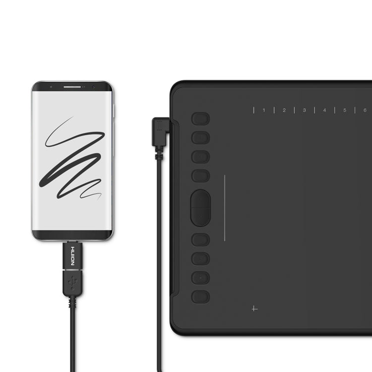 HUION H1161 5080 LPI Touch Strip Art Drawing Tablet for Fun, with Battery-free Pen & Pen Holder - free shipping - PMC Jewellery - Order now!