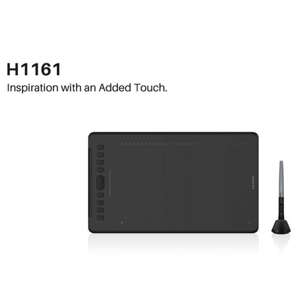 HUION H1161 5080 LPI Touch Strip Art Drawing Tablet for Fun, with Battery-free Pen & Pen Holder - free shipping - PMC Jewellery - Order now!