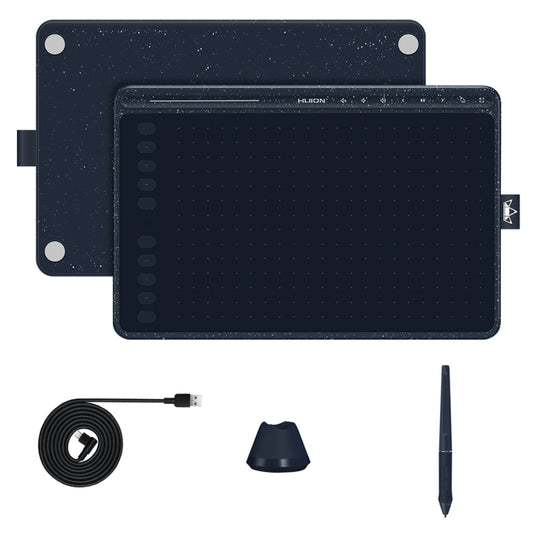 HUION HS611 5080 LPI Touch Strip Art Drawing Tablet for Fun, with Battery-free Pen & Pen Holder(Blue) - free shipping - PMC Jewellery - Order now!