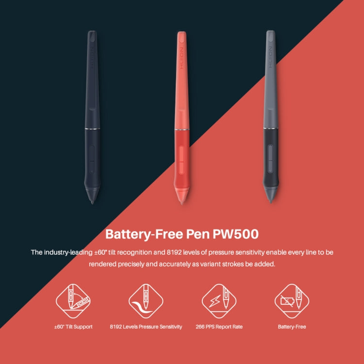 HUION HS611 5080 LPI Touch Strip Art Drawing Tablet for Fun, with Battery-free Pen & Pen Holder(Blue) - free shipping - PMC Jewellery - Order now!