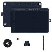 HUION HS611 5080 LPI Touch Strip Art Drawing Tablet for Fun, with Battery-free Pen & Pen Holder(Blue)